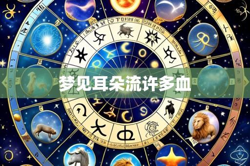 梦见耳朵流许多血