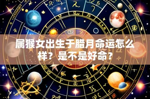属猴女出生于腊月命运怎么样？是不是好命？
