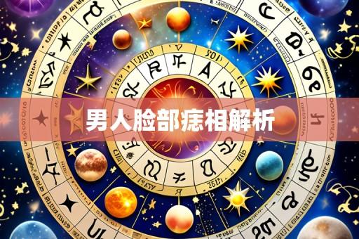 男人脸部痣相解析