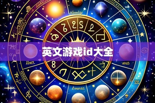 英文游戏id大全