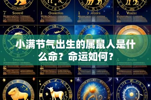 小满节气出生的属鼠人是什么命?命运如何?