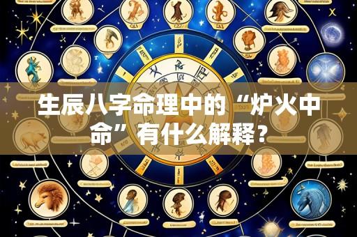 生辰八字命理中的“炉火中命”有什么解释？