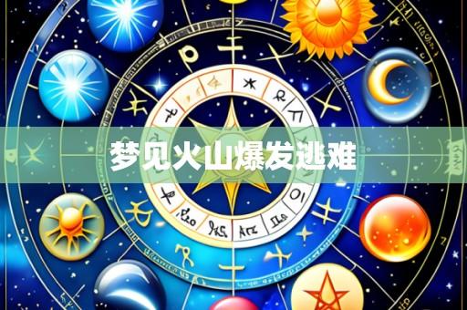 梦见火山爆发逃难