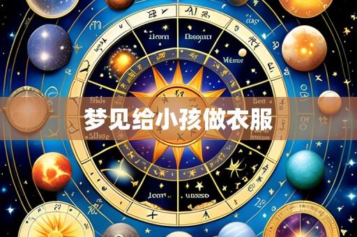 梦见给小孩做衣服