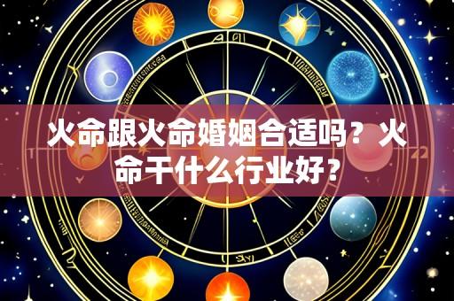 火命跟火命婚姻合适吗?火命干什么行业好?