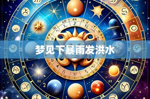 梦见下暴雨发洪水