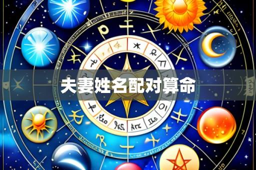 夫妻姓名配对算命