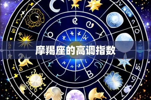 摩羯座的高调指数