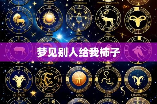 梦见别人给我柿子