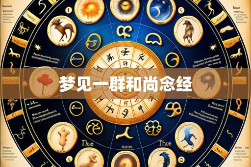 梦见一群和尚念经