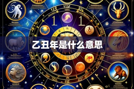 乙丑年是什么意思