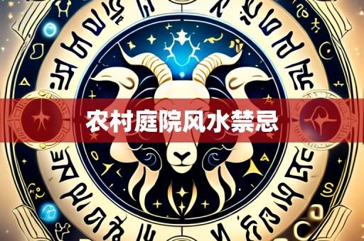 农村庭院风水禁忌