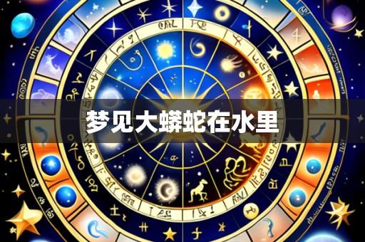 梦见大蟒蛇在水里