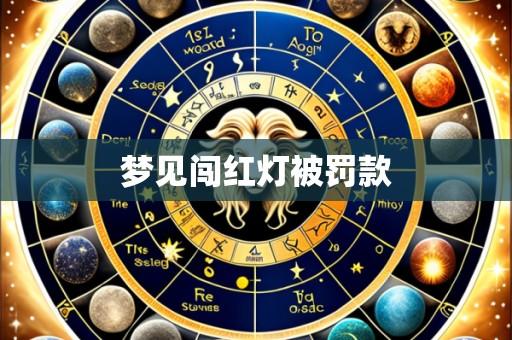 梦见闯红灯被罚款