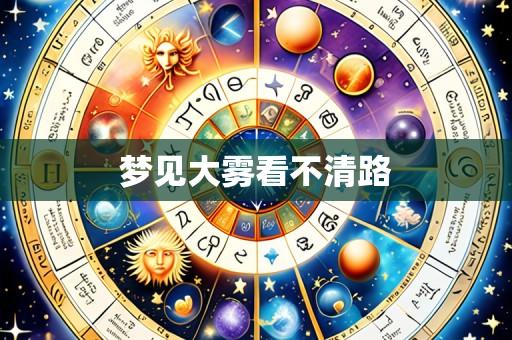 梦见大雾看不清路