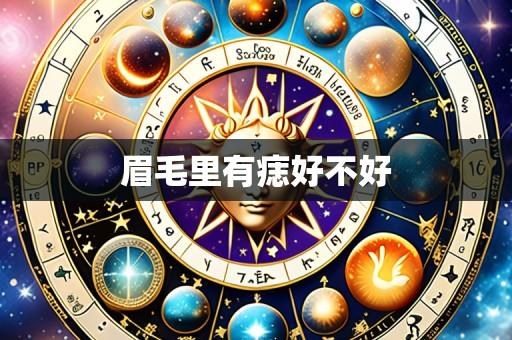 眉毛里有痣好不好