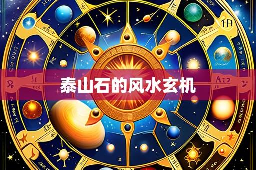 泰山石的风水玄机