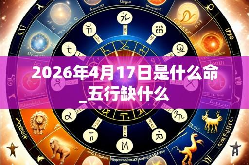 2026年4月17日是什么命_五行缺什么