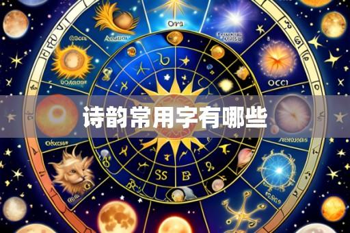 诗韵常用字有哪些