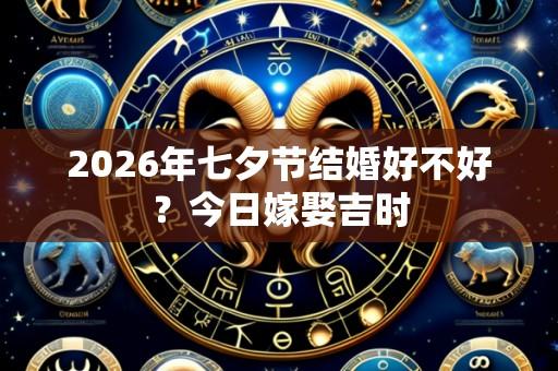 2026年七夕节结婚好不好？今日嫁娶吉时
