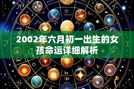 2002年六月初一出生的女孩命运详细解析