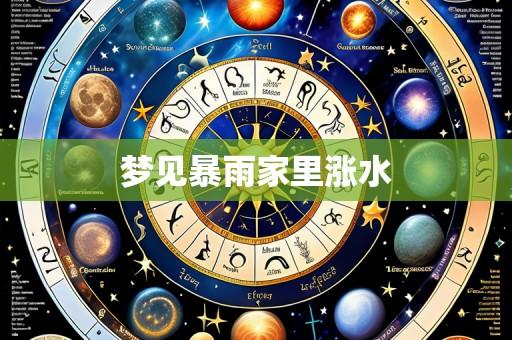 梦见暴雨家里涨水