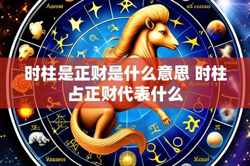 时柱是正财是什么意思 时柱占正财代表什么