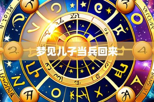 梦见儿子当兵回来