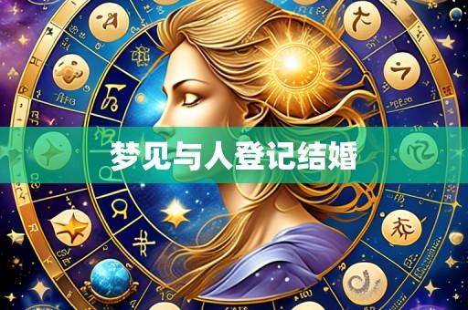 梦见与人登记结婚