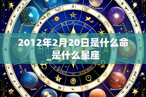 2012年2月20日是什么命_是什么星座