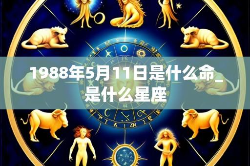 1988年5月11日是什么命_是什么星座