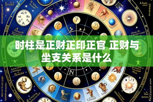 时柱是正财正印正官 正财与坐支关系是什么