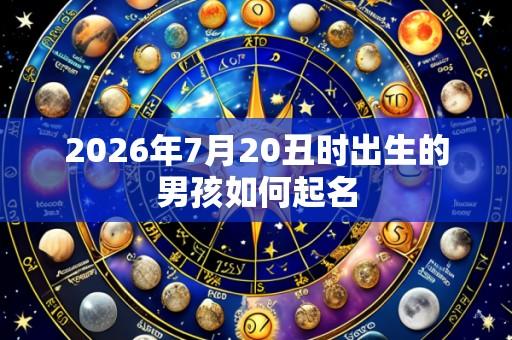 2026年7月20丑时出生的男孩如何起名