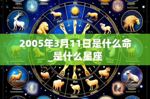 2005年3月11日是什么命_是什么星座