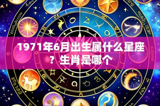 1971年6月出生属什么星座?生肖是哪个