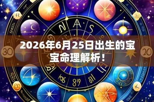 2026年6月25日出生的宝宝命理解析!