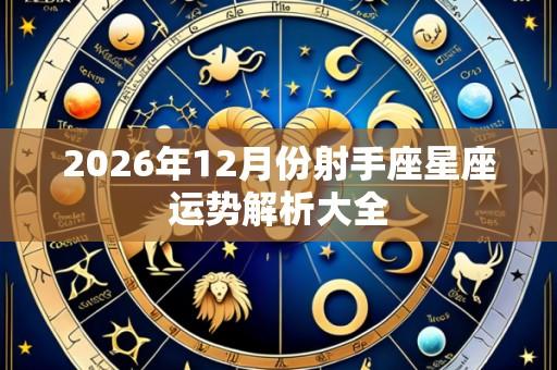 2026年12月份射手座星座运势解析大全
