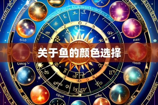 关于鱼的颜色选择