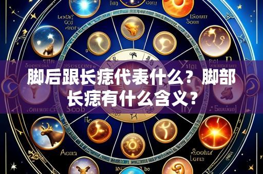 脚后跟长痣代表什么?脚部长痣有什么含义?