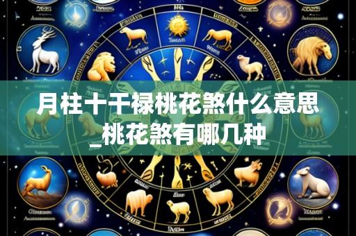 月柱十干禄桃花煞什么意思_桃花煞有哪几种