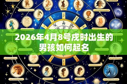 2026年4月8号戌时出生的男孩如何起名