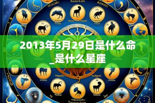 2013年5月29日是什么命_是什么星座
