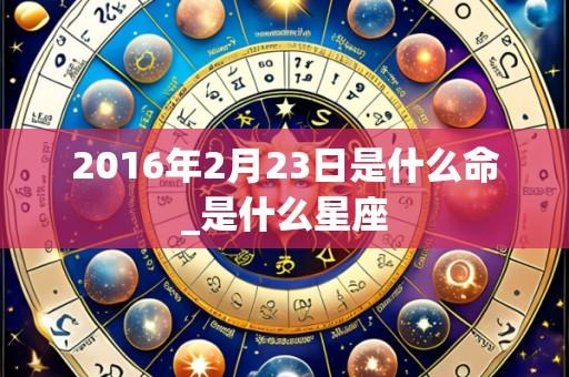 2016年2月23日是什么命_是什么星座