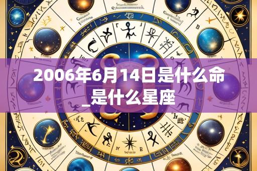 2006年6月14日是什么命_是什么星座