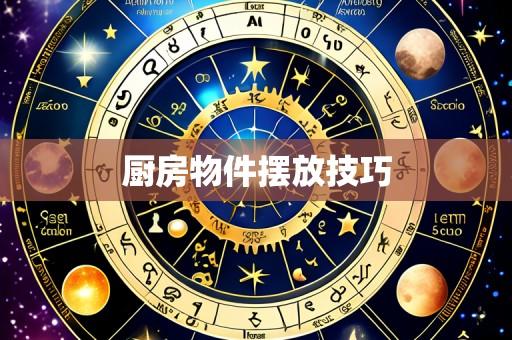 厨房物件摆放技巧