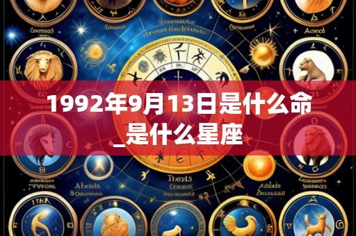 1992年9月13日是什么命_是什么星座