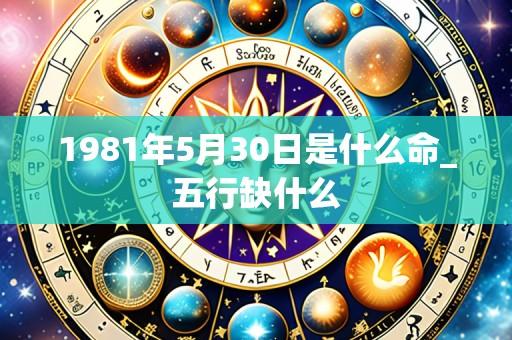 1981年5月30日是什么命_五行缺什么