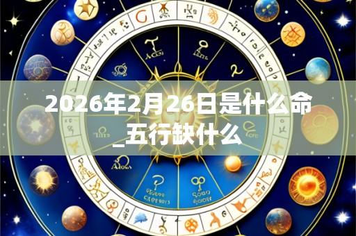 2026年2月26日是什么命_五行缺什么