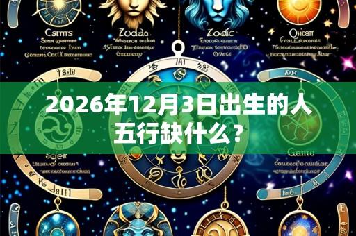 2026年12月3日出生的人五行缺什么?