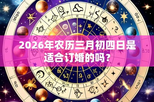 2026年农历三月初四日是适合订婚的吗？
